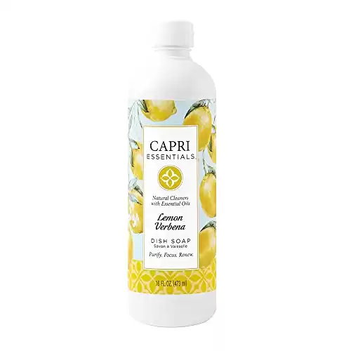 Lemon Verbena Natural Dish Soap Liquid w/Essential Oils