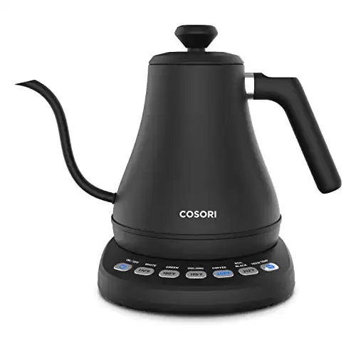 Electric Gooseneck Kettle with 5 Temperature Control Presets