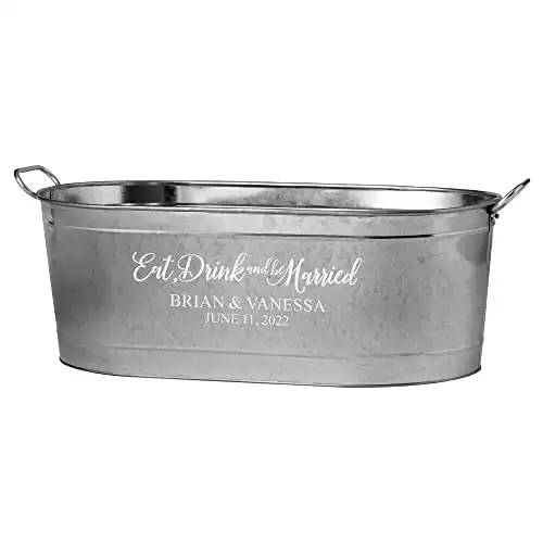 Drink and Be Married Beverage Tub