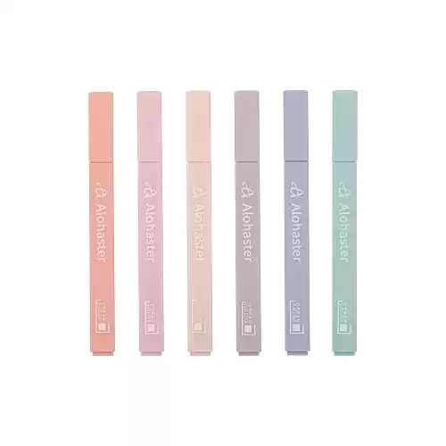 Aesthetic Cute Highlighters Mild Assorted Colors
