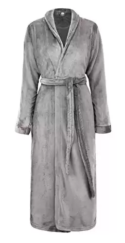 Simplicity Unisex Plush Spa Hotel Kimono Bath Robe