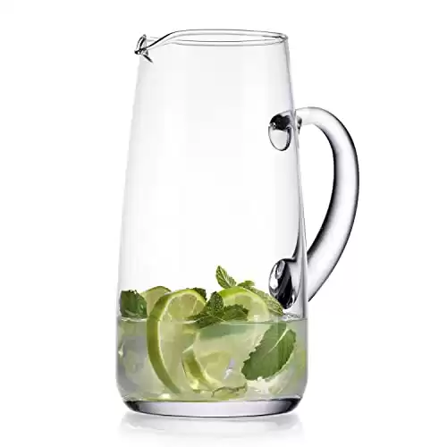 Glass Water Pitcher with Spout