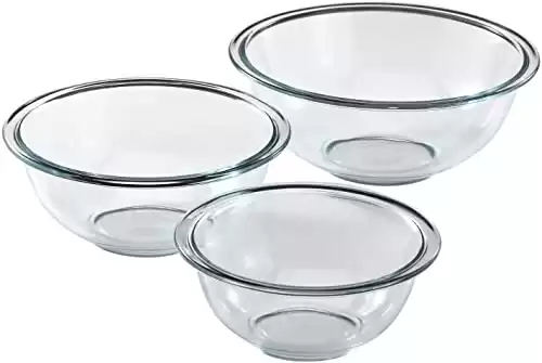 Pyrex Smart Essentials 3-Piece Prepware Mixing Bowl Set