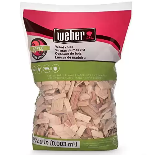 Weber Apple Wood Chips, for Grilling and Smoking, 2 lb.