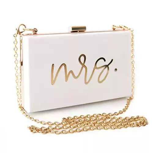 Mrs Acrylic Clutch Purse