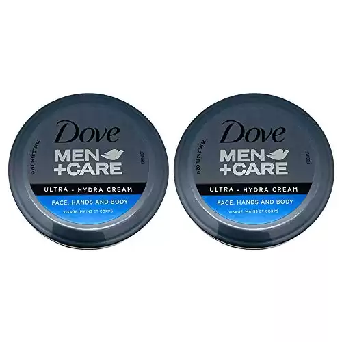 Dove Men+Care Ultra-Hydra Cream with 24 Hour Moisturization, 2.53 Fl Oz (Pack of 2)