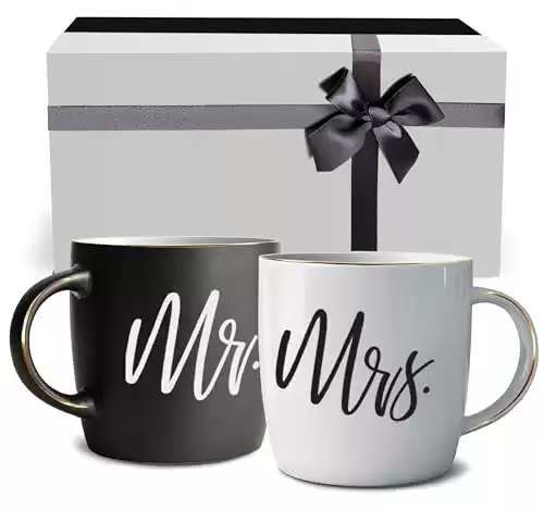 Mr and Mrs Couples Ceramic Mugs
