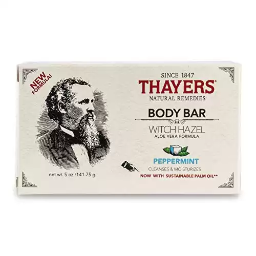 THAYERS Witch Hazel Body Bar, Peppermint