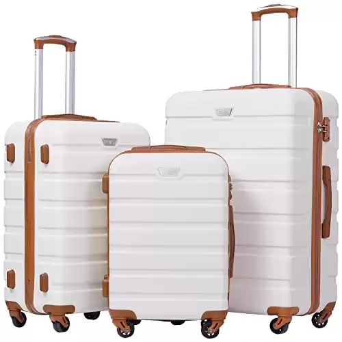 Luggage 3 Piece Set Suitcase Spinner Hardshell Lightweight