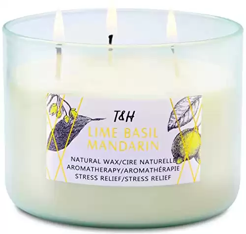 Lime Basil Mandarin 3 Wick Winter Candle