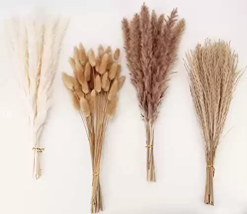 Dried Pampas Grass Decor, 100 PCS