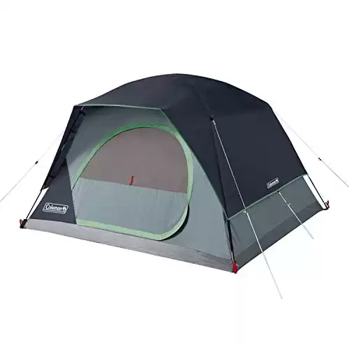 Coleman Skydome Camping Tent, 2/4/6/8 Person Family Dome Tent