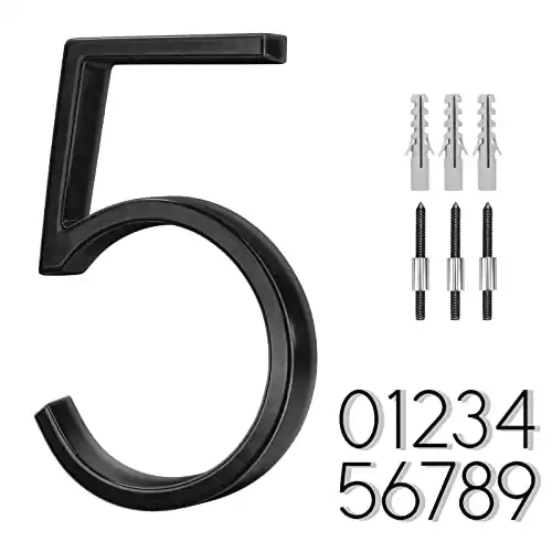 6 inch Stainless Steel Floating House Number