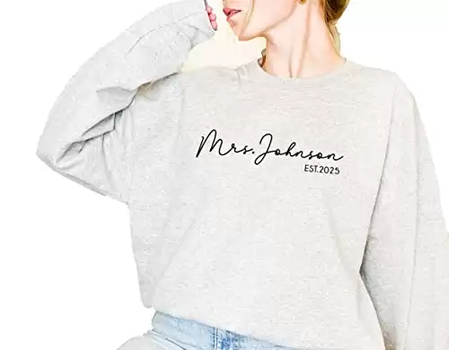 Custom Mrs Sweatshirt