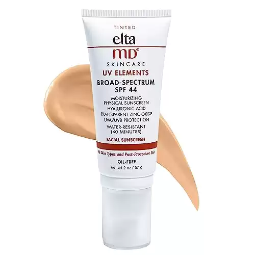 EltaMD UV Elements Tinted Sunscreen Moisturizer, SPF 44