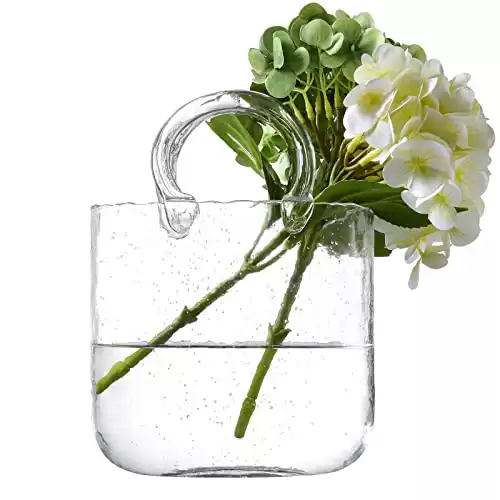 Dinyeo Purse Vase, Handbag Clear Glass
