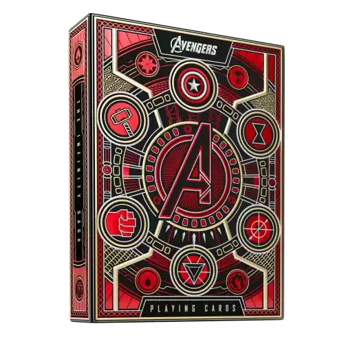 Avengers Red Edition Premium Playing Cards - Marvel Studios