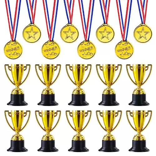 30 PCS Trophies And Medals Set