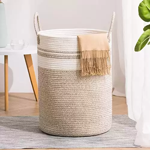 Woven Rope Laundry Hamper Basket