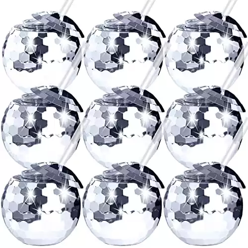 9 Pcs Disco Ball Cups Tumbler