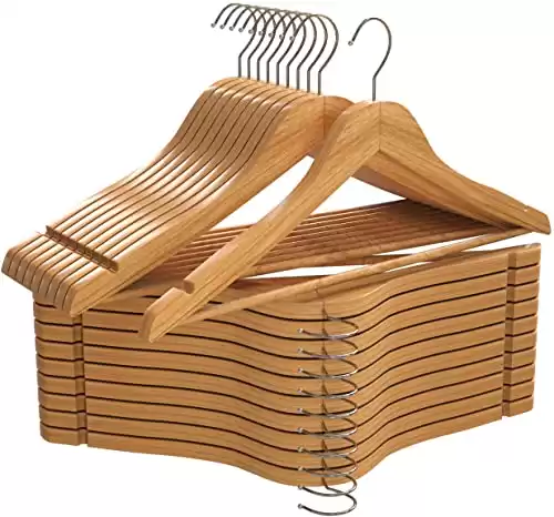 Utopia Home Premium Wooden Hangers 20 Pack