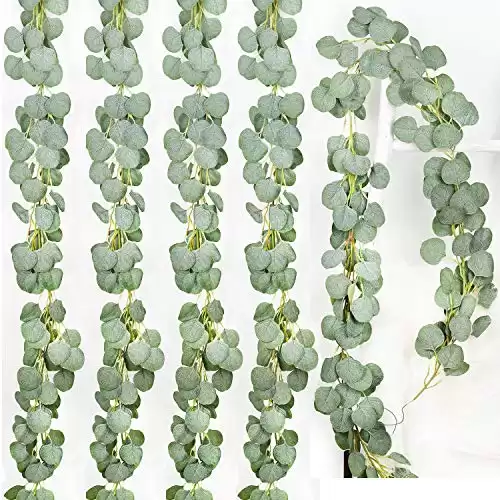 5pc Artificial Eucalyptus Garland Faux