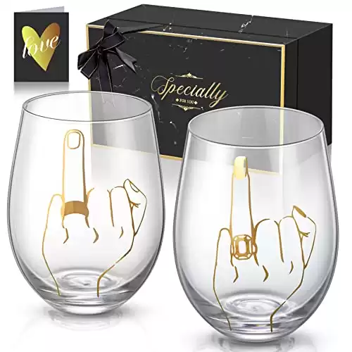 Ring Finger Wine Glass