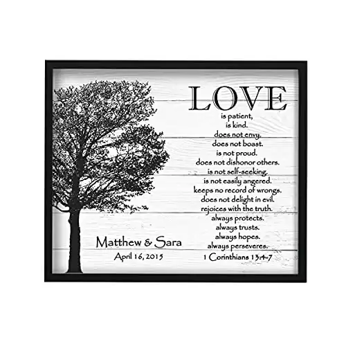 Corinthians Wedding Date Print
