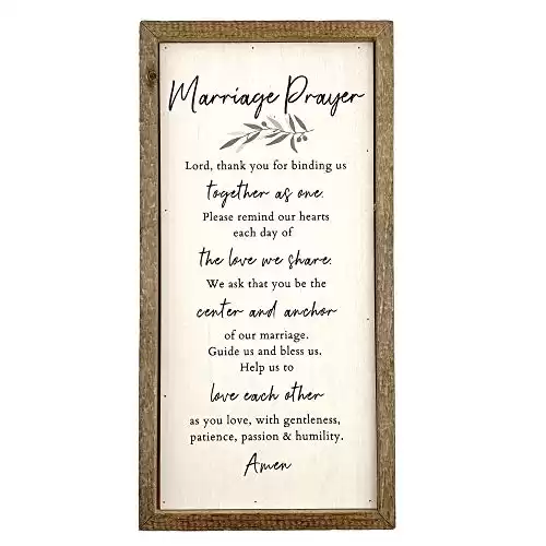 Marriage Prayer Wood Wall Decor