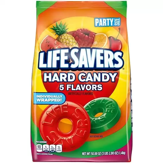 LIFE SAVERS Hard Candy 5 Flavors, 50-Ounce Party Size Bag