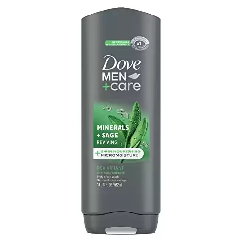 DOVE MEN + CARE Elements Body Wash Mineral+Sage 18 oz Effectively Washes Away Bacteria While Nourishing Your Skin