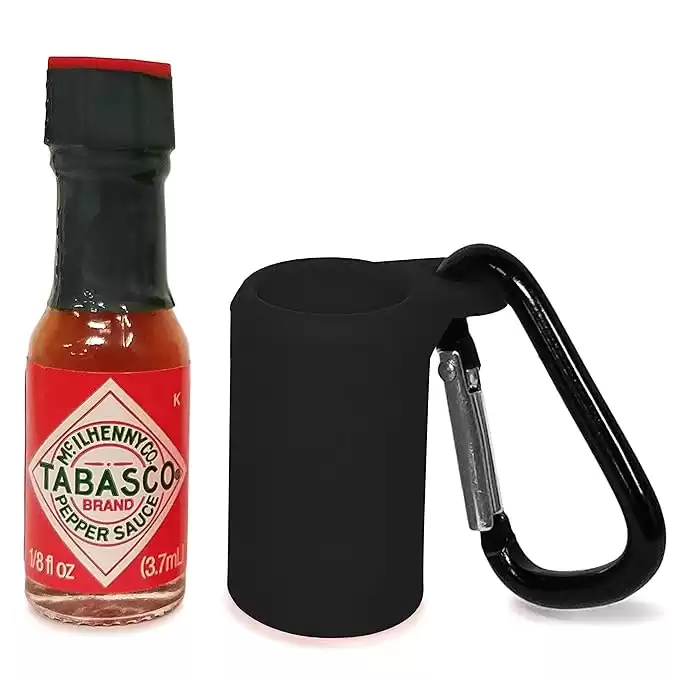 Tabasco Sauce Keychain - Includes Mini Bottle of Hot Sauce