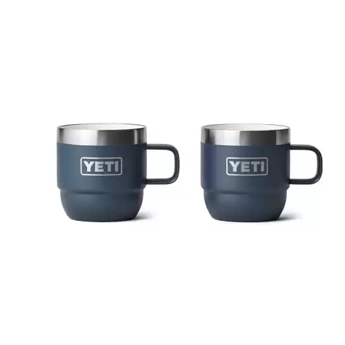 YETI Rambler 6 oz Stackable Mug, Stainless Steel, Vacuum Insulated