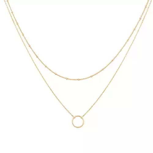 Gold Layered Choker Necklace for Women