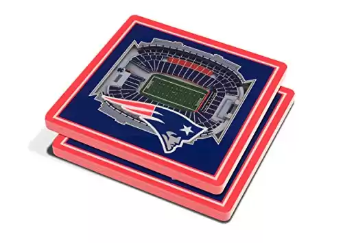 NFL New England Patriots 3D StadiumView Coasters - Gillette Stadium