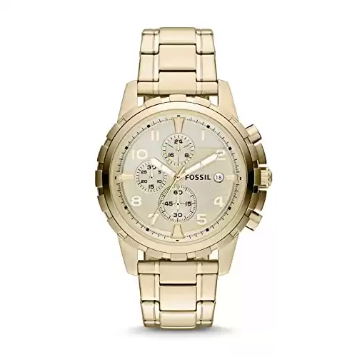 Fossil Men's Dean Quartz Stainless Steel Chronograph Watch