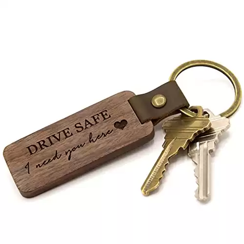 Engraved Wooden Keychain