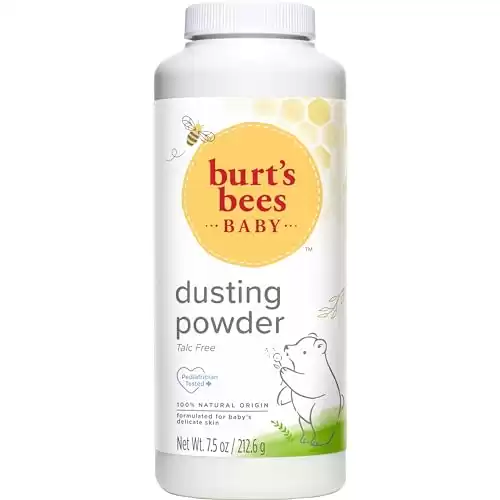 Burt's Bees Baby Dusting Powder, 100% Natural Origin, Talc-Free, Pediatrician Tested, 7.5 Ounces (Package May Vary)