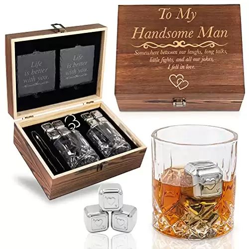 Engraved Whiskey Glass Set