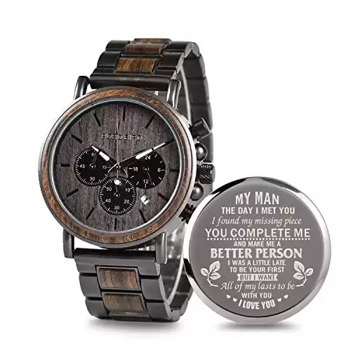 Personalized Wooden Watch Engraved Wood