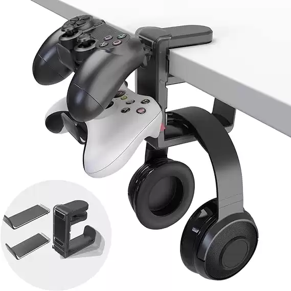 3-in-1 PC Gaming Headphone & Controller Holder