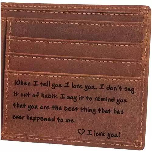 Engraved Wallet For Men