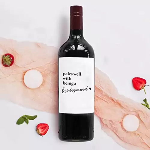 Bridesmaid Proposal Wine Label