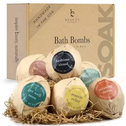 Bath Bomb Gift Set - USA Made with Natural & Organic Ingredients
