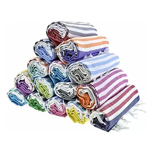 Set of 6 Turkish Beach Towel Oversized