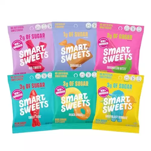 SmartSweets Variety Pack Sampler, Pack of 6