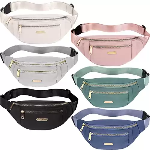 6 Pieces Fanny Pack for Women