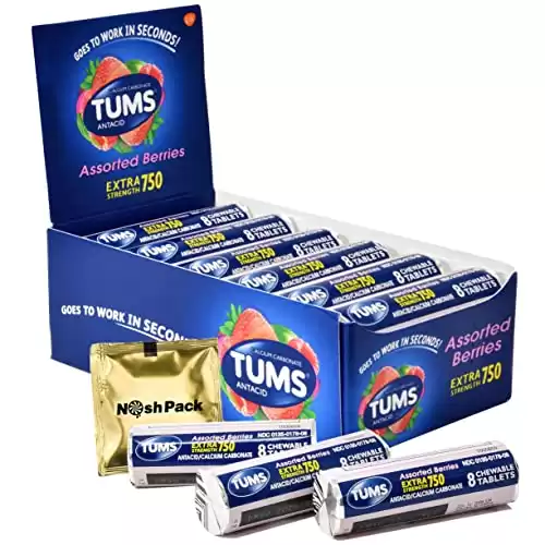 Tums Antacid Chewable Tablets for Travel