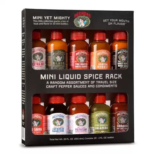 22. Melinda’s Mini Hot Sauce Variety Pack - Surprise 10 Pack (2 Oz Each)