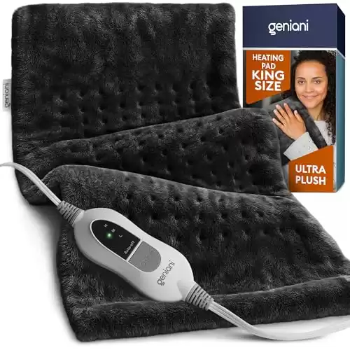 Extra Large Electric Heating Pad for Back Pain and Cramps Relief - Auto Shut Off